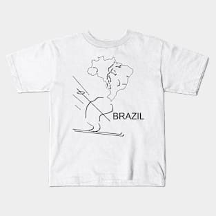 A funny map of Brazil Kids T-Shirt